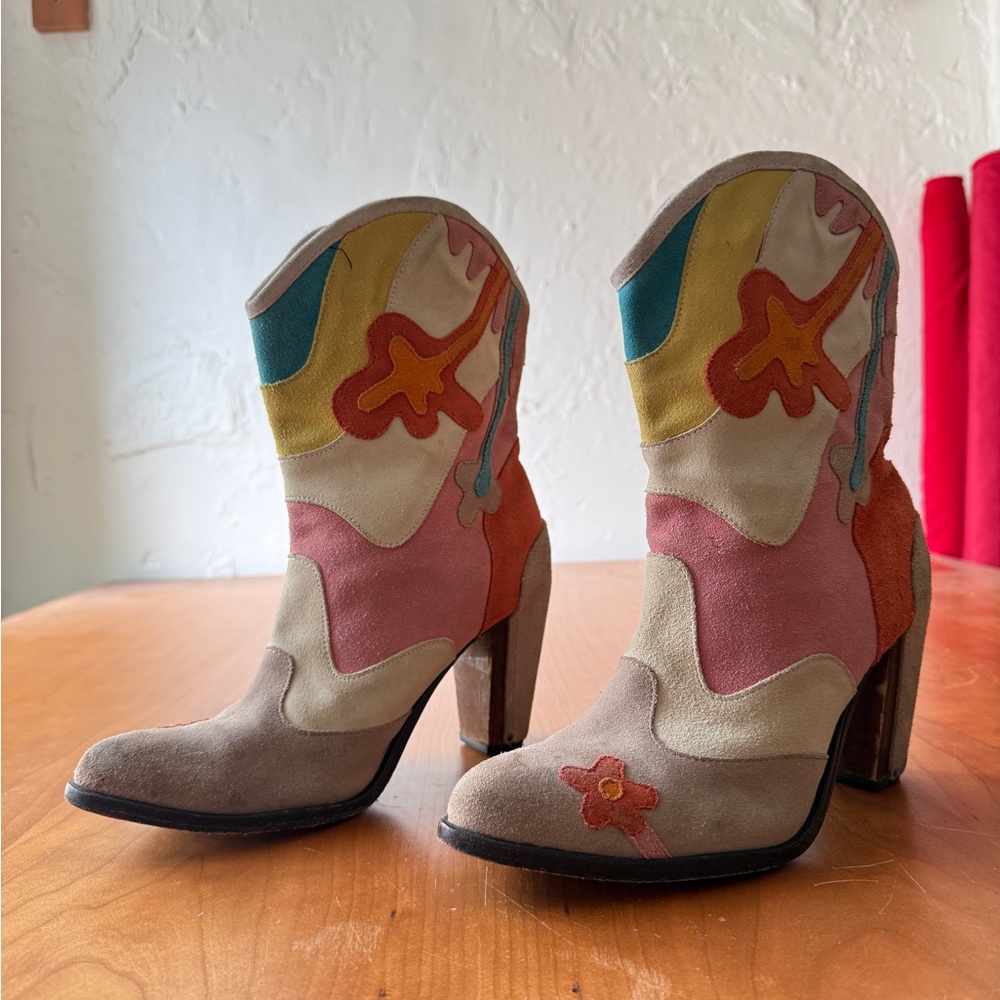 DIESEL Vintage Suede Cowgirl Boots